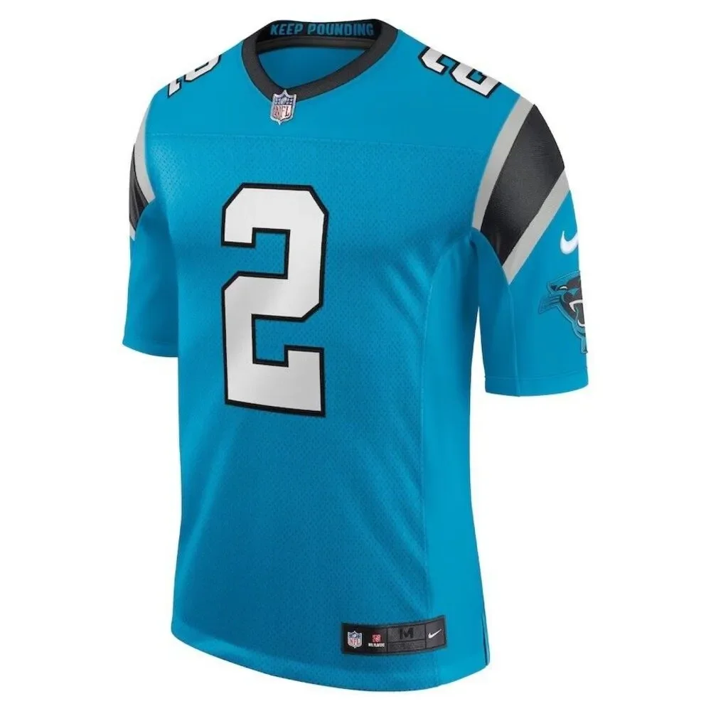 NWT D.J. Moore Carolina Panthers Nike Vapor Limited Jersey - Blue; Men’s Sz 2XL